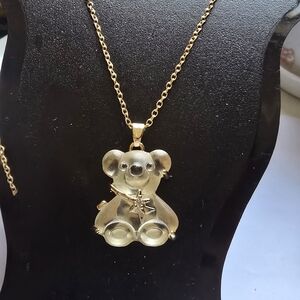 Gold Koala Pendant Necklace